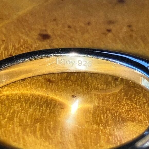 Natural Aquamarine Sterling Silver Halo Ring Size 6 - Picture 6 of 9